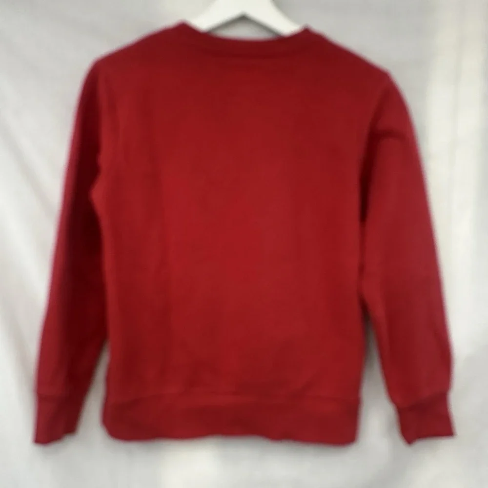 Converse Chuck Taylor All Star Kids Red Logo Pullover Sweatshirt M Crew Neck